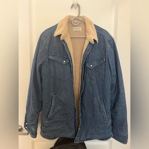 Taylor Stitch button down Sherpa shirt jacket size Large (42)